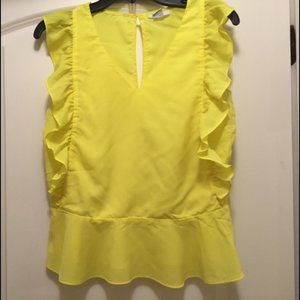 BAR III yellow blouse
